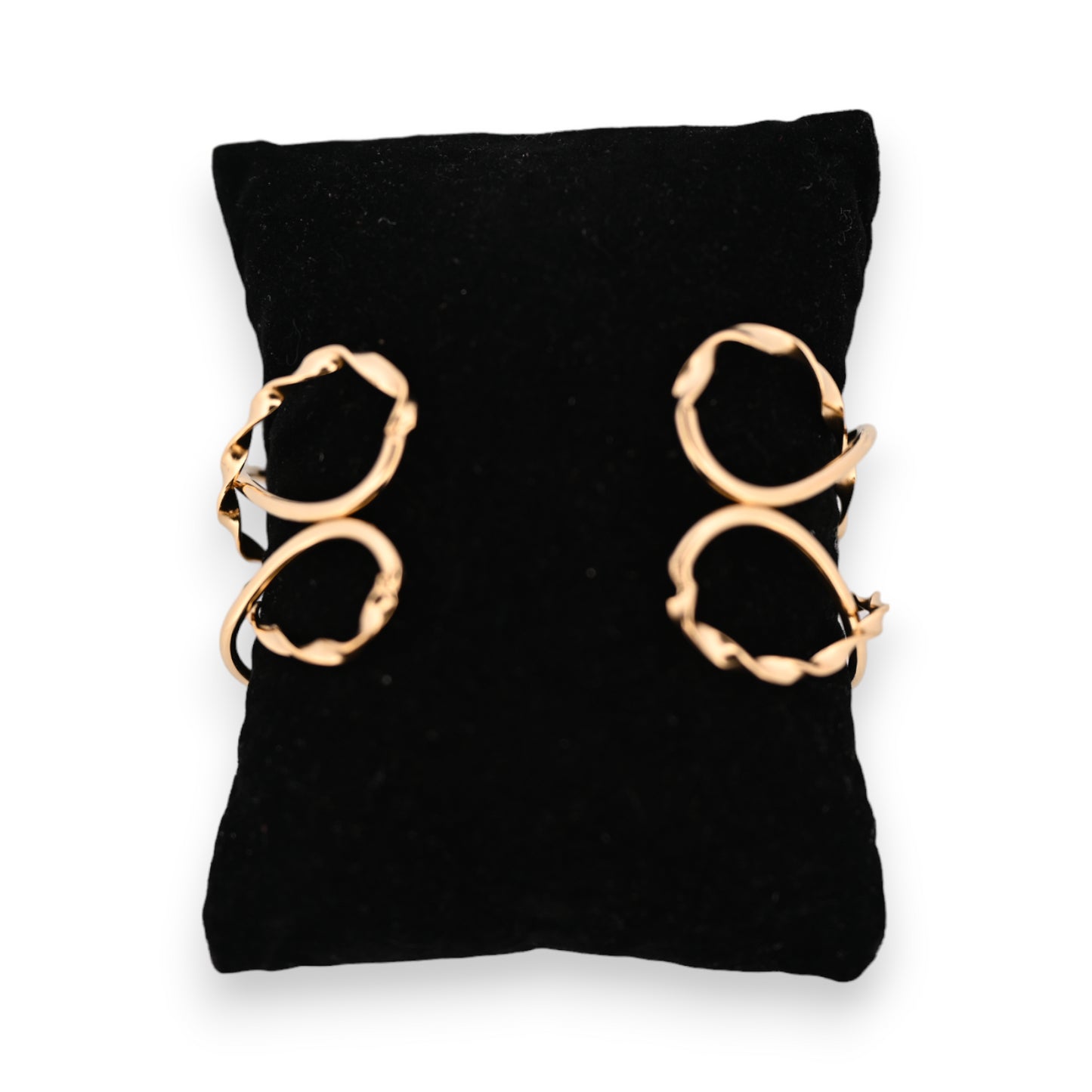 Bracelet  manchette acier doré vague bohème