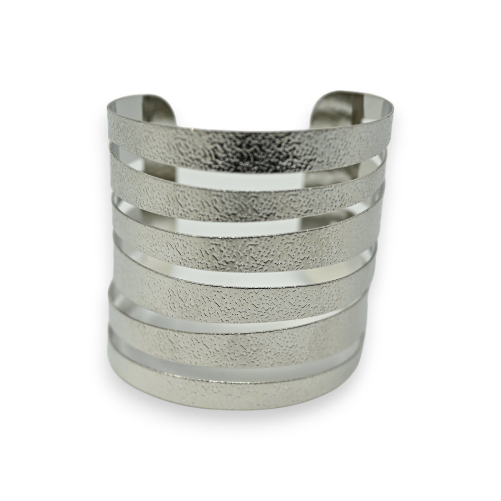 Bracelet manchette argenté ethnique