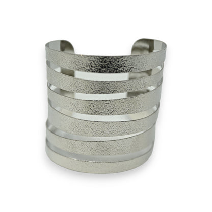 Bracelet manchette argenté ethnique