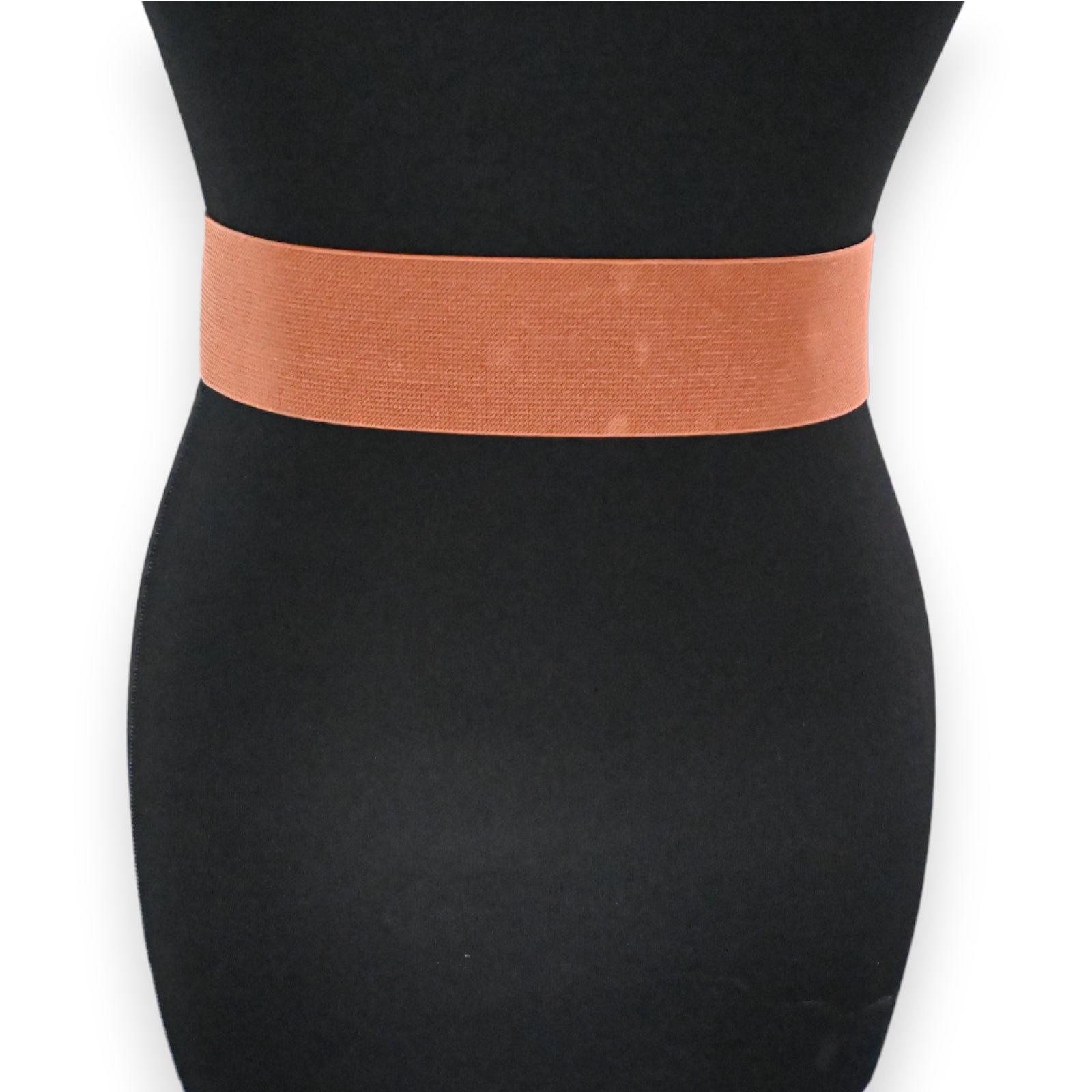 Ceinture fantaisie élastique femme camel boucle carrée