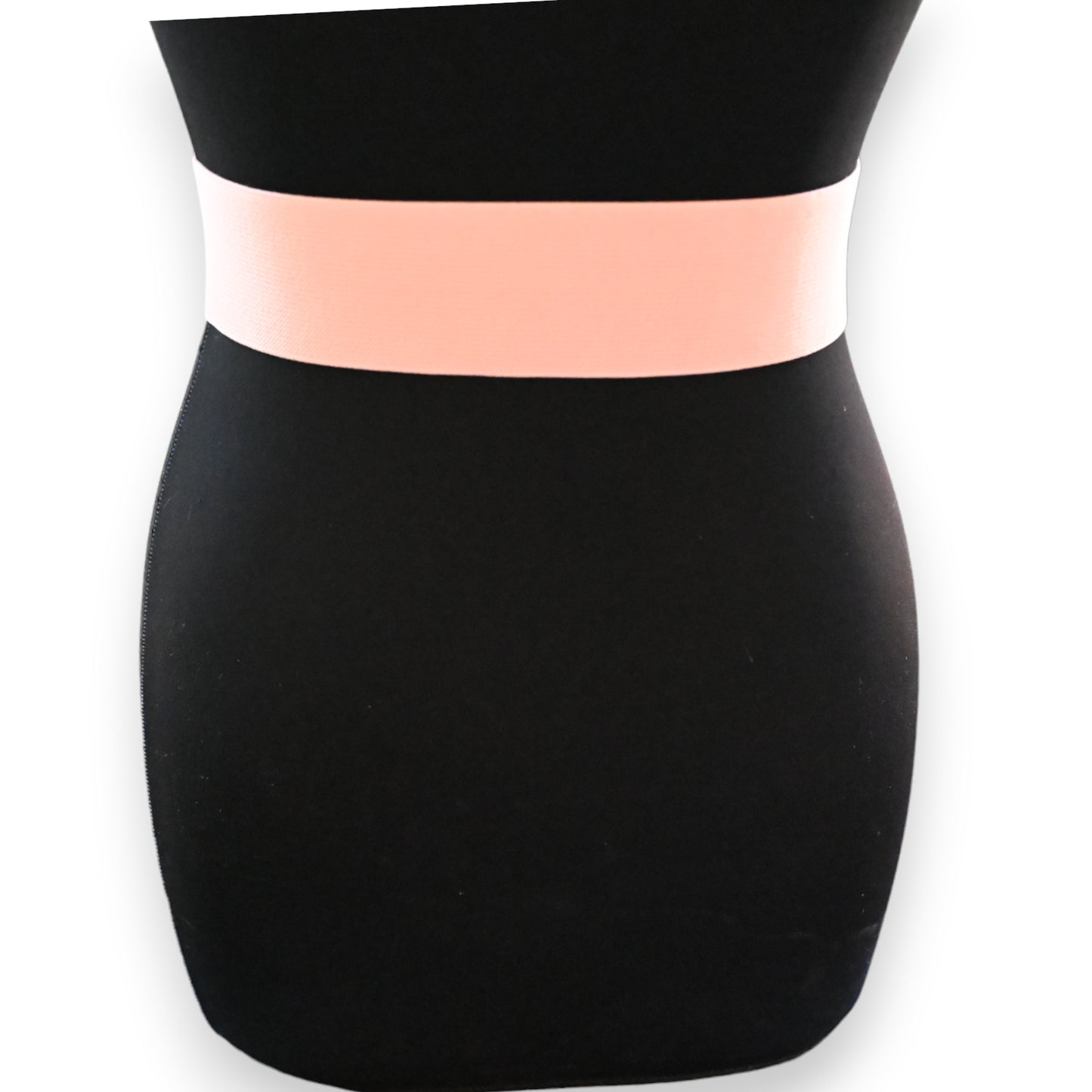 Ceinture fantaisie élastique femme vieux rose boucle perles