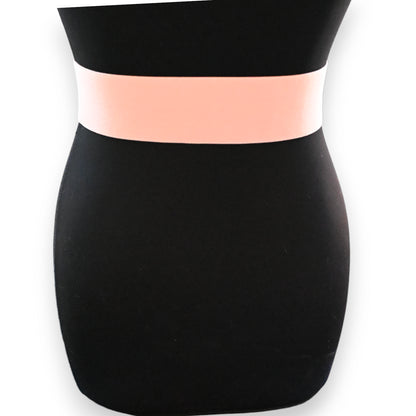 Ceinture fantaisie élastique femme vieux rose boucle perles