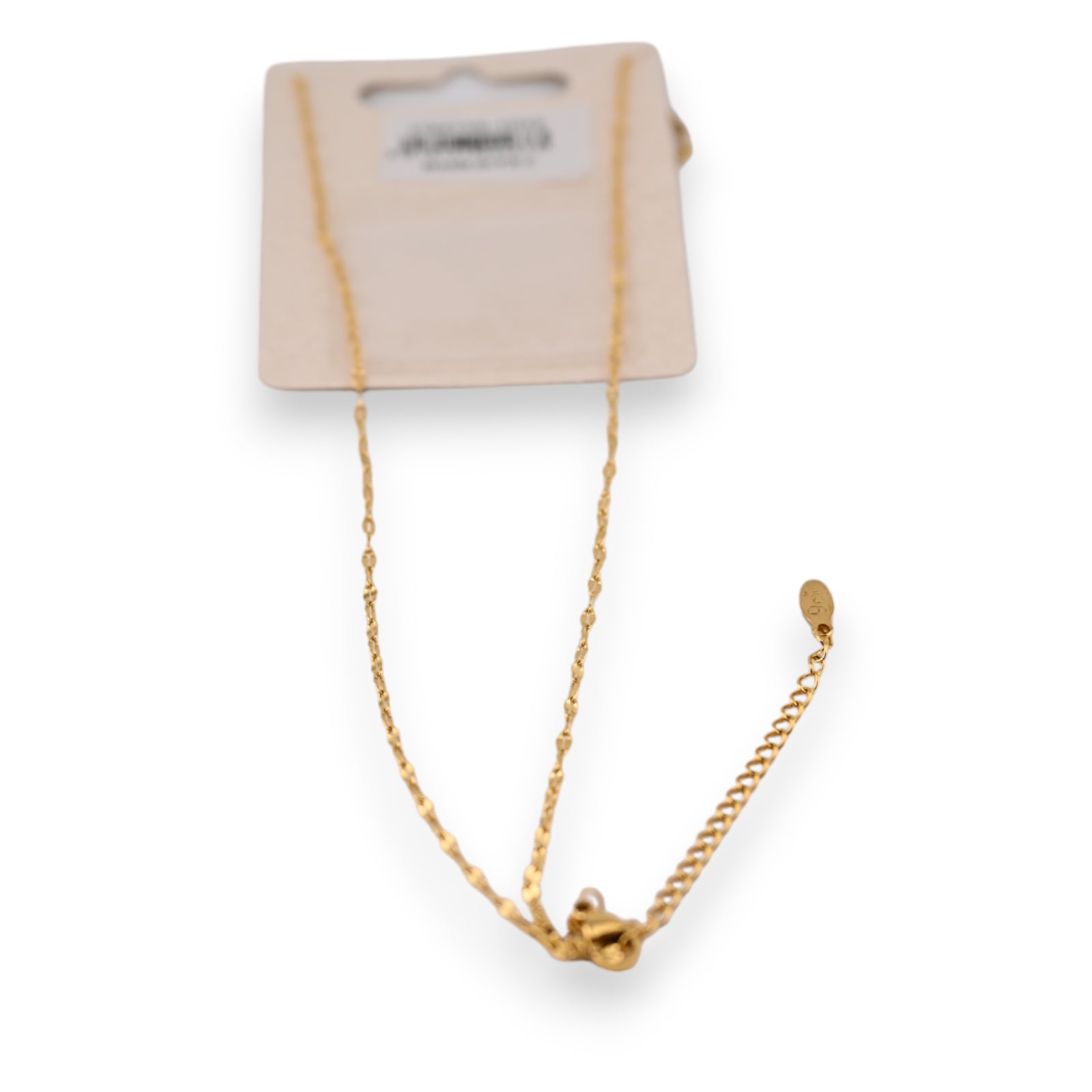 Collier acier doré médaillon strass et étoile ajourée