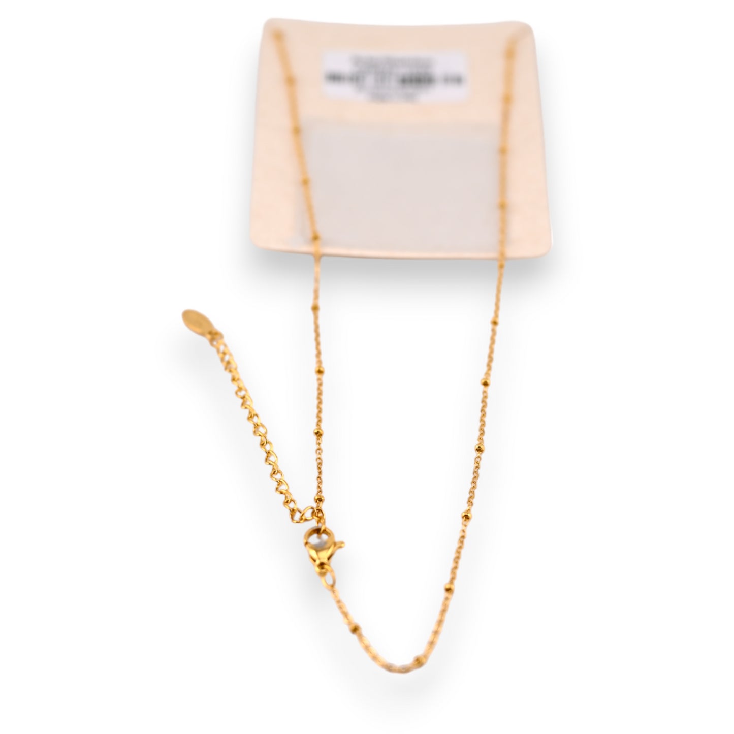 Collier acier nounours bonbon nuances de rose