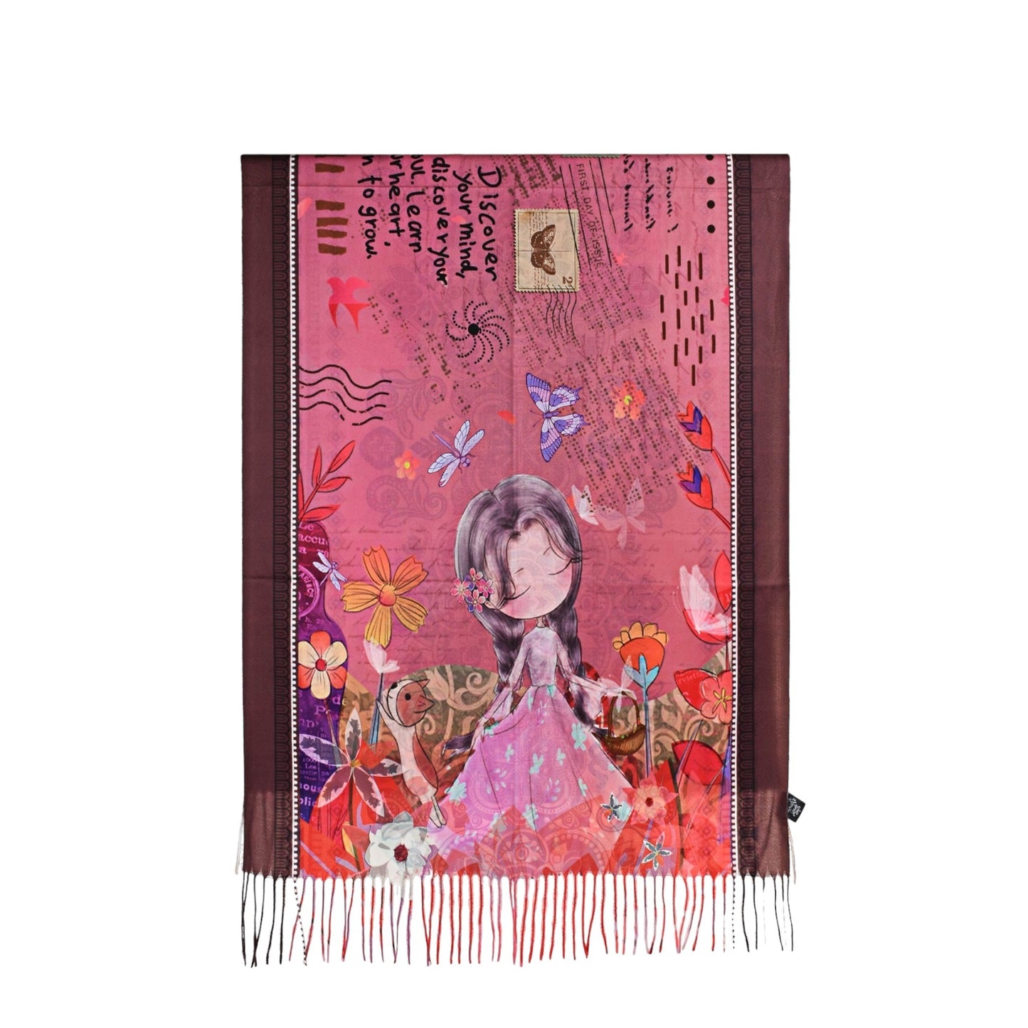 Echarpe sweety candy dans les champs de fleurs