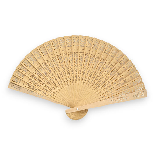 Eventail bois sculpté