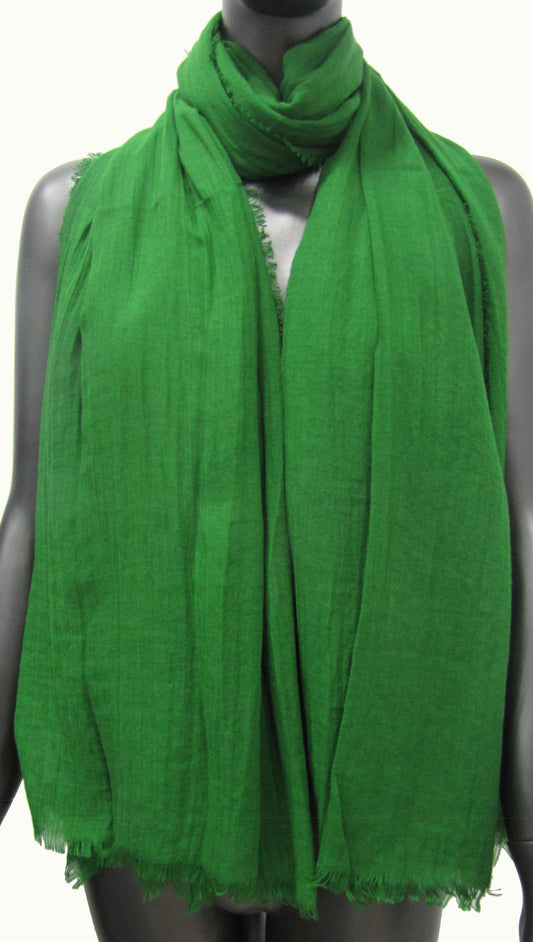 Foulard uni vert brésil