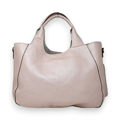 Sac à Main Rose Métallisé avec Pochette Amovible