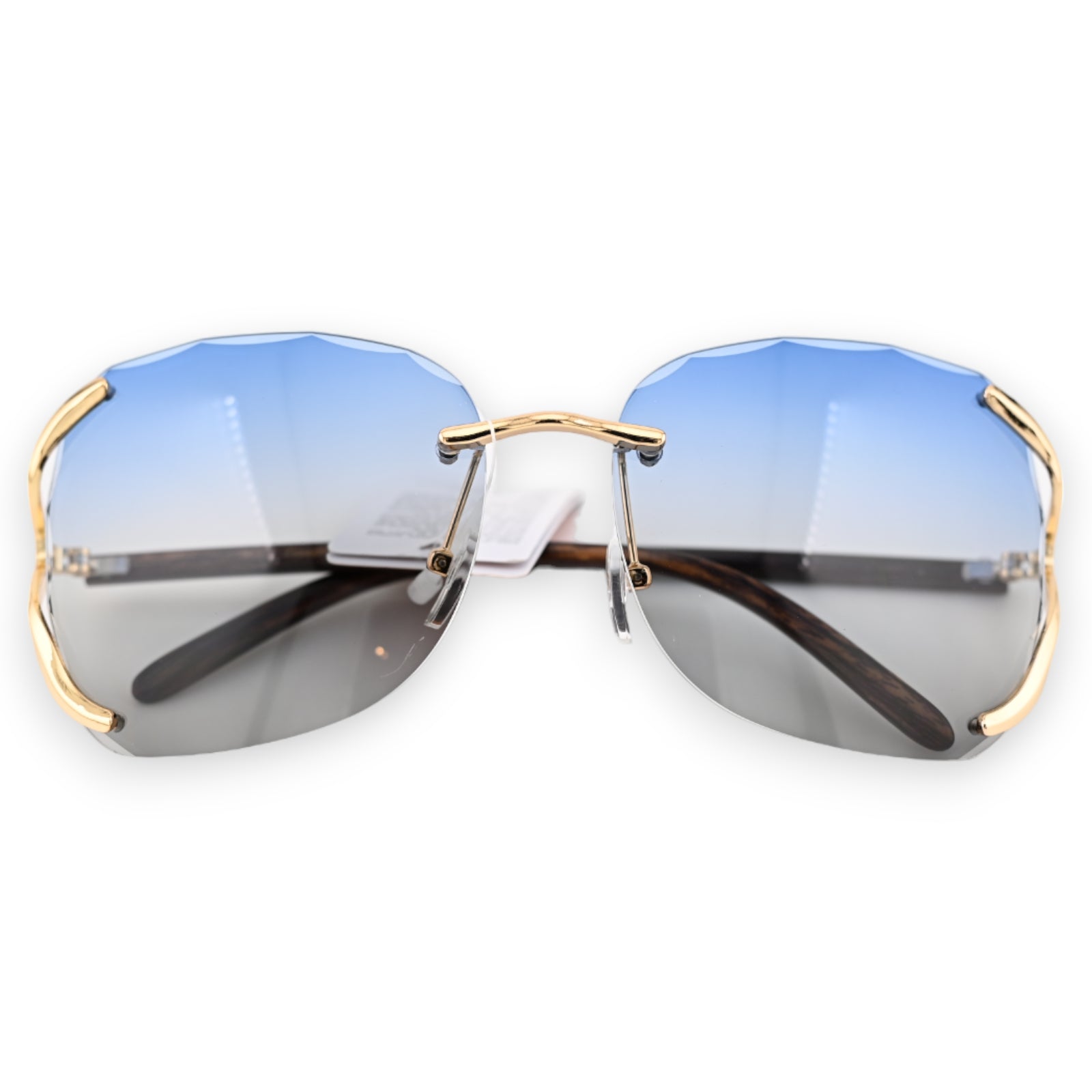 Lunettes fantaisie aux nuances bleu gris