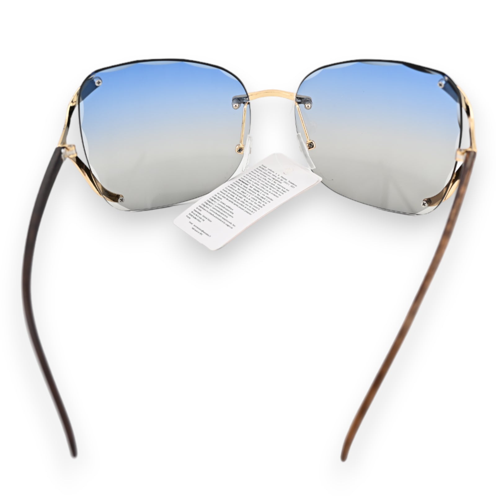 Lunettes fantaisie aux nuances bleu gris