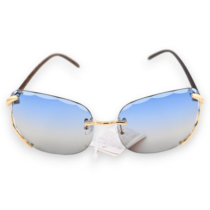 Lunettes fantaisie aux nuances bleu gris