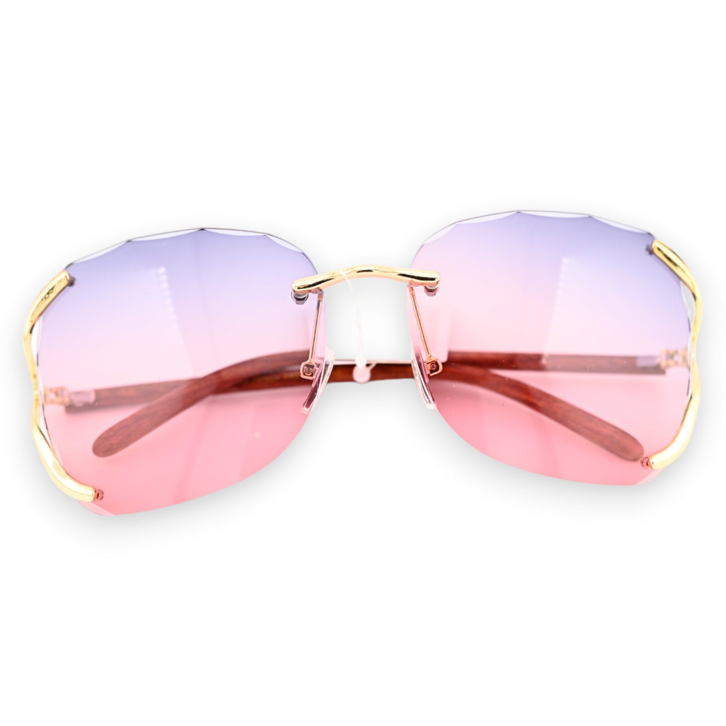 Lunettes fantaisie aux nuances de parme et rose