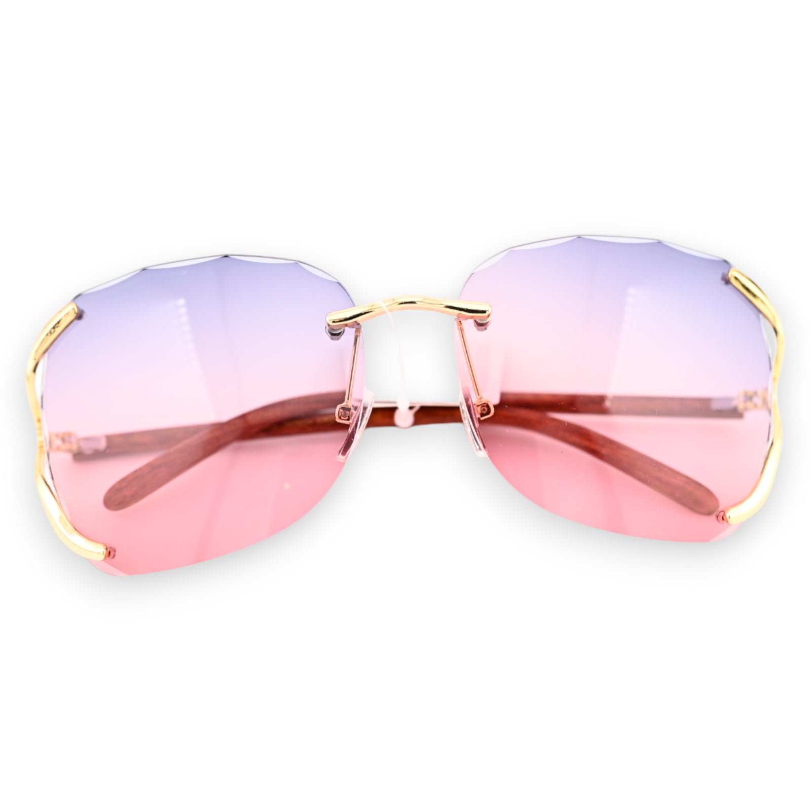 Lunettes fantaisie aux nuances de parme et rose