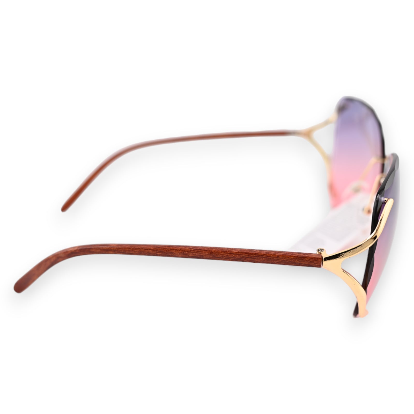 Lunettes fantaisie aux nuances de parme et rose