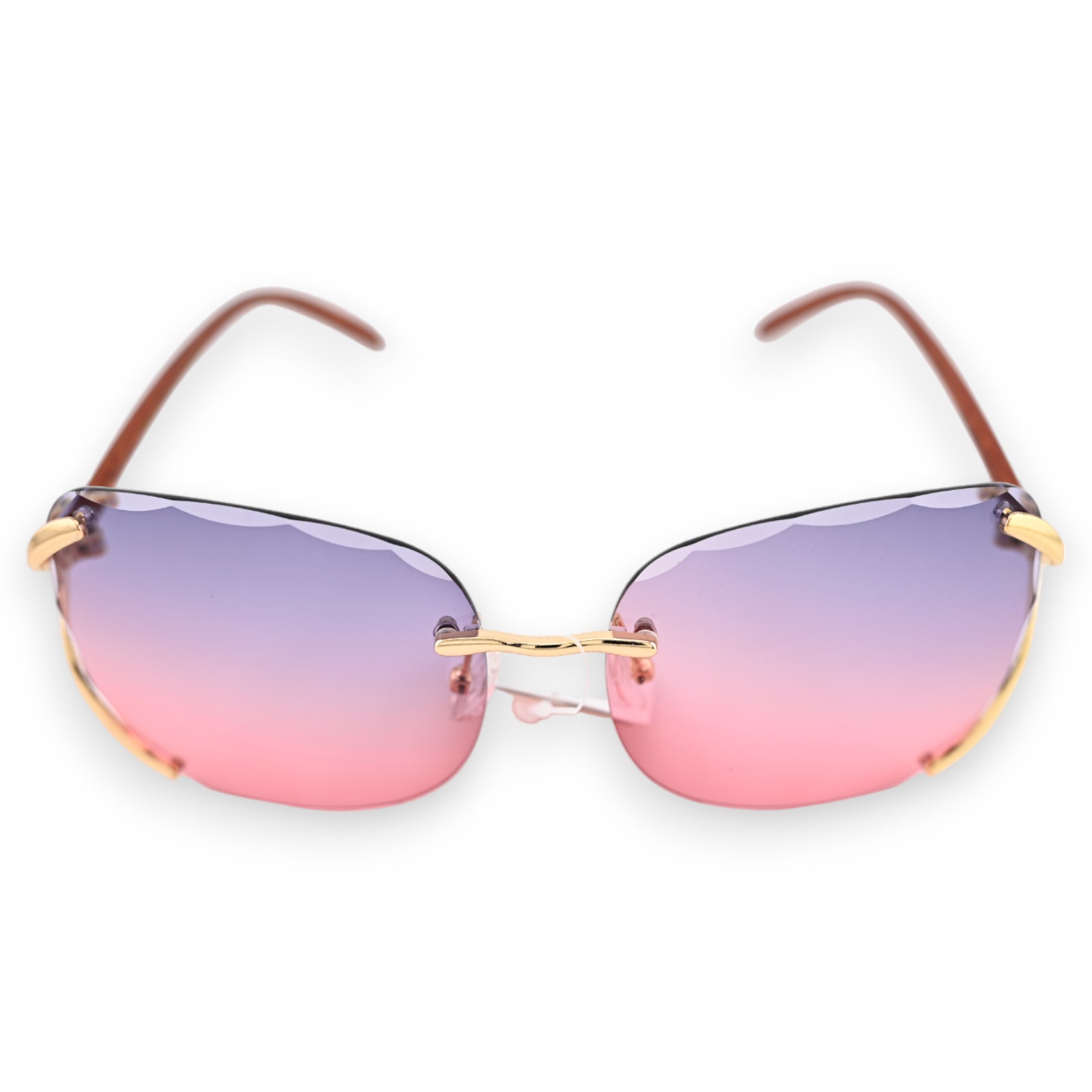 Lunettes fantaisie aux nuances de parme et rose
