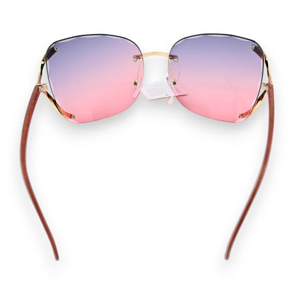 Lunettes fantaisie aux nuances de parme et rose