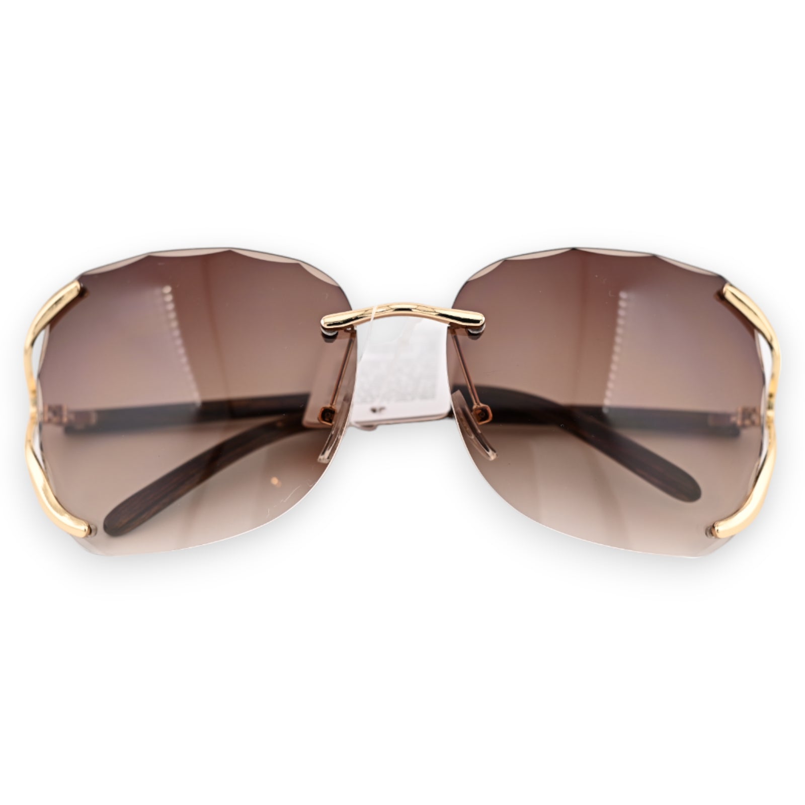 Lunettes fantaisie aux nuances marron