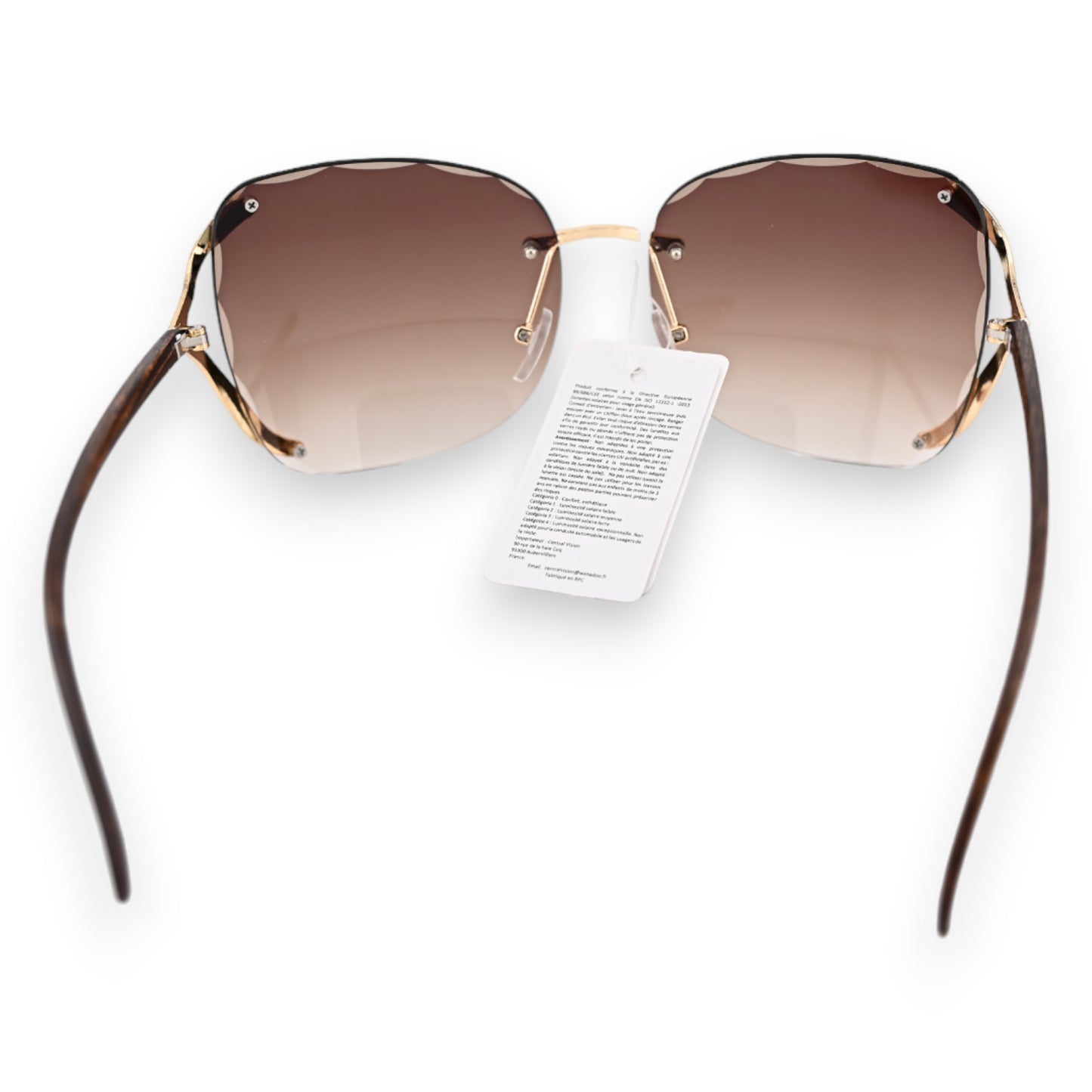 Lunettes fantaisie aux nuances marron
