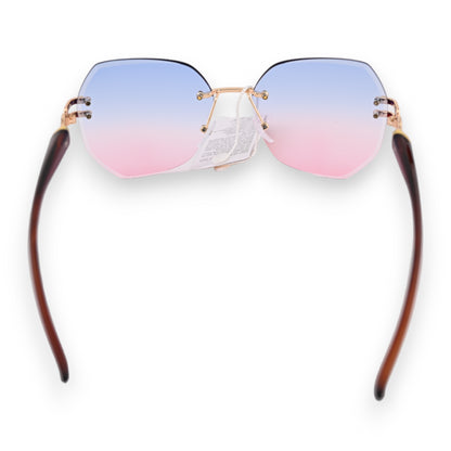 Lunettes fantaisie nuances bleu et rose