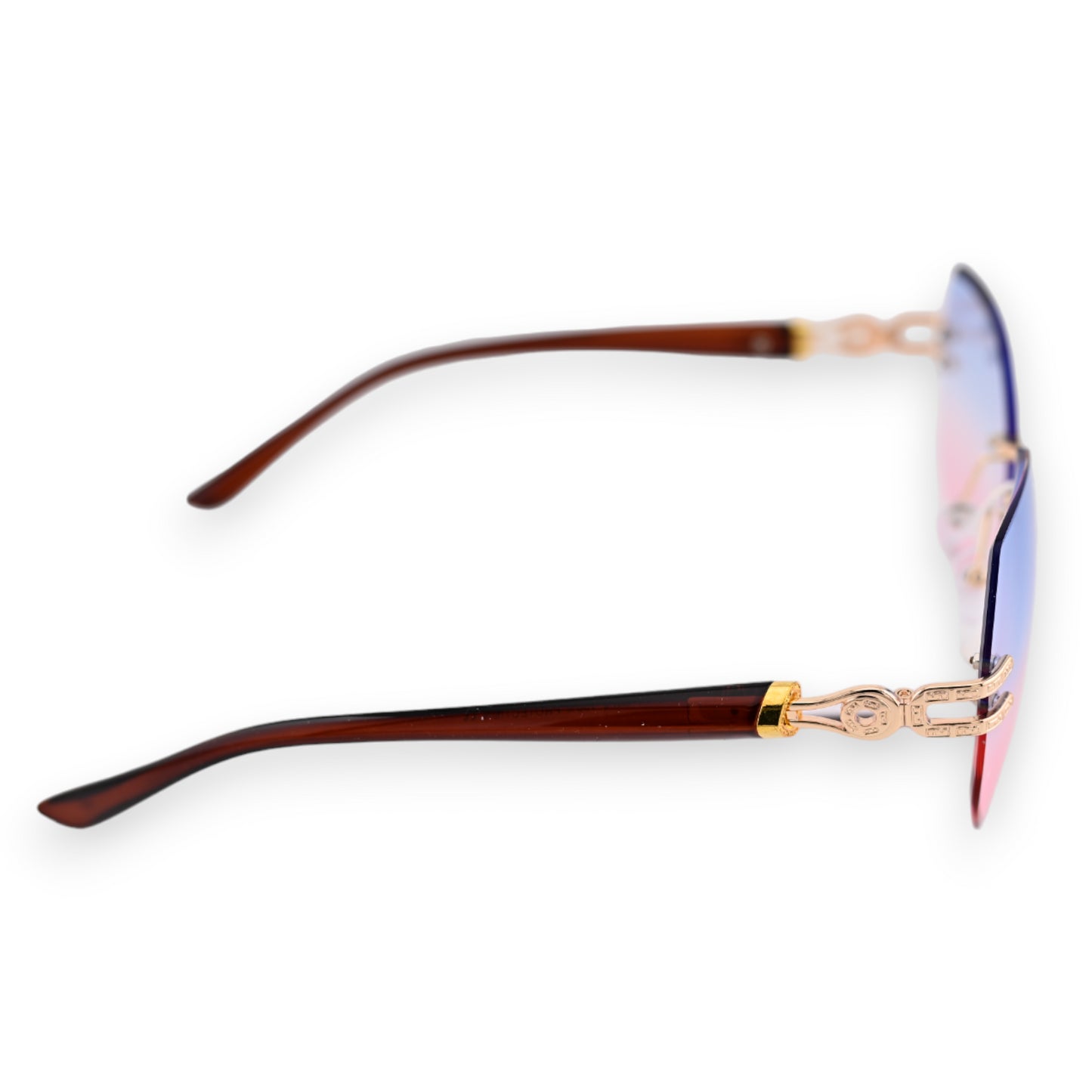 Lunettes fantaisie nuances bleu et rose