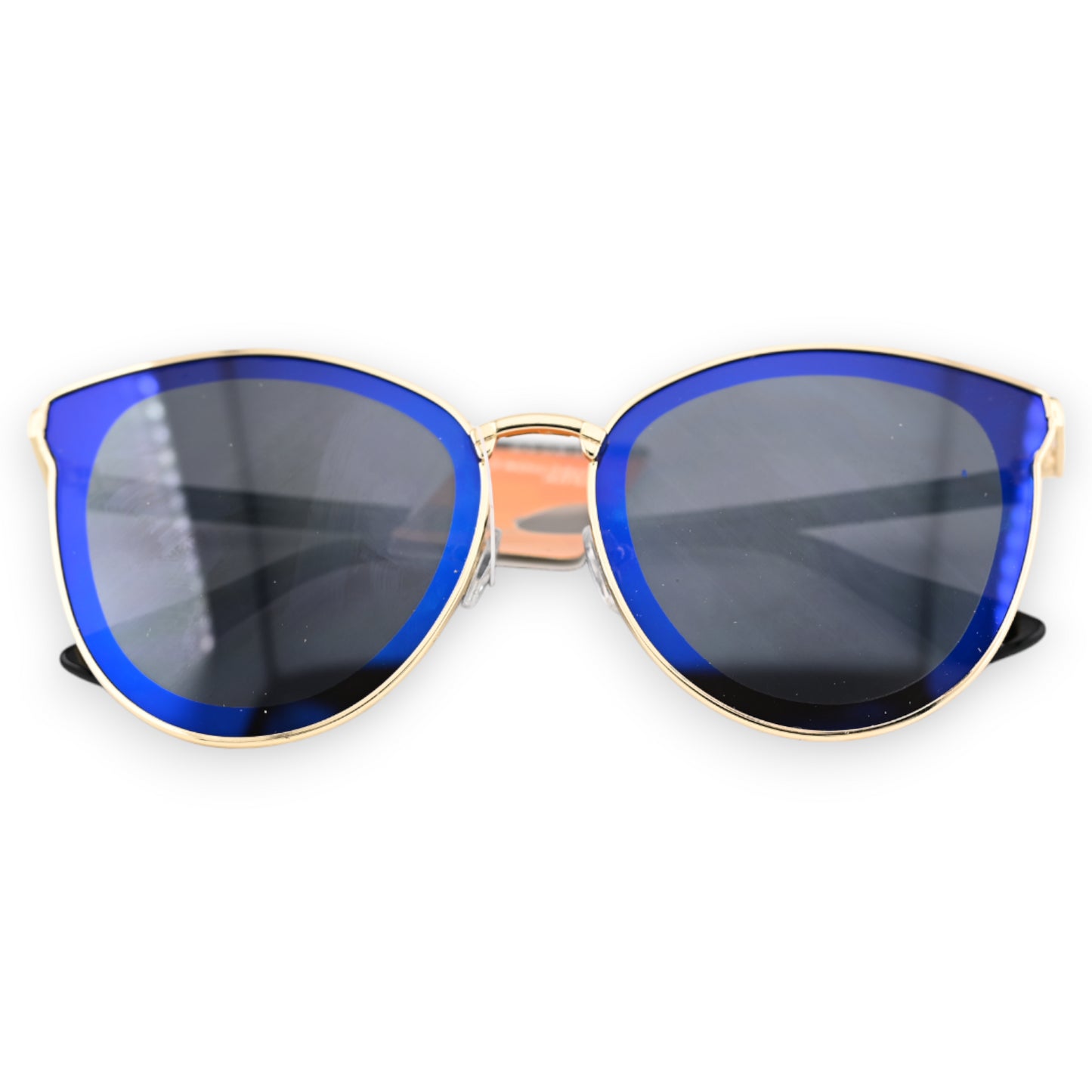 Lunettes papillon vintage bleue