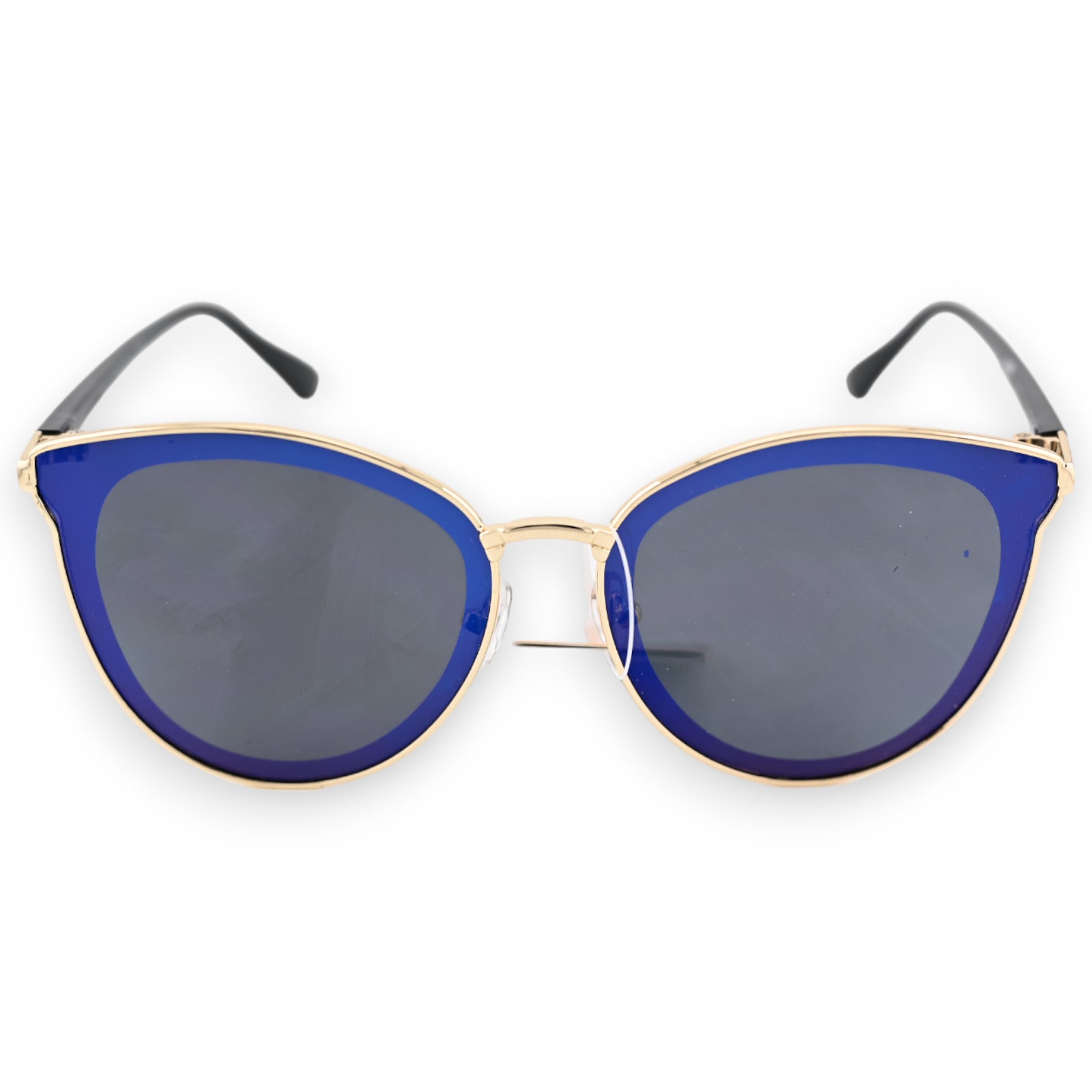 Lunettes papillon vintage bleue