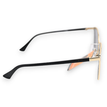 Lunettes papillon vintage bleue