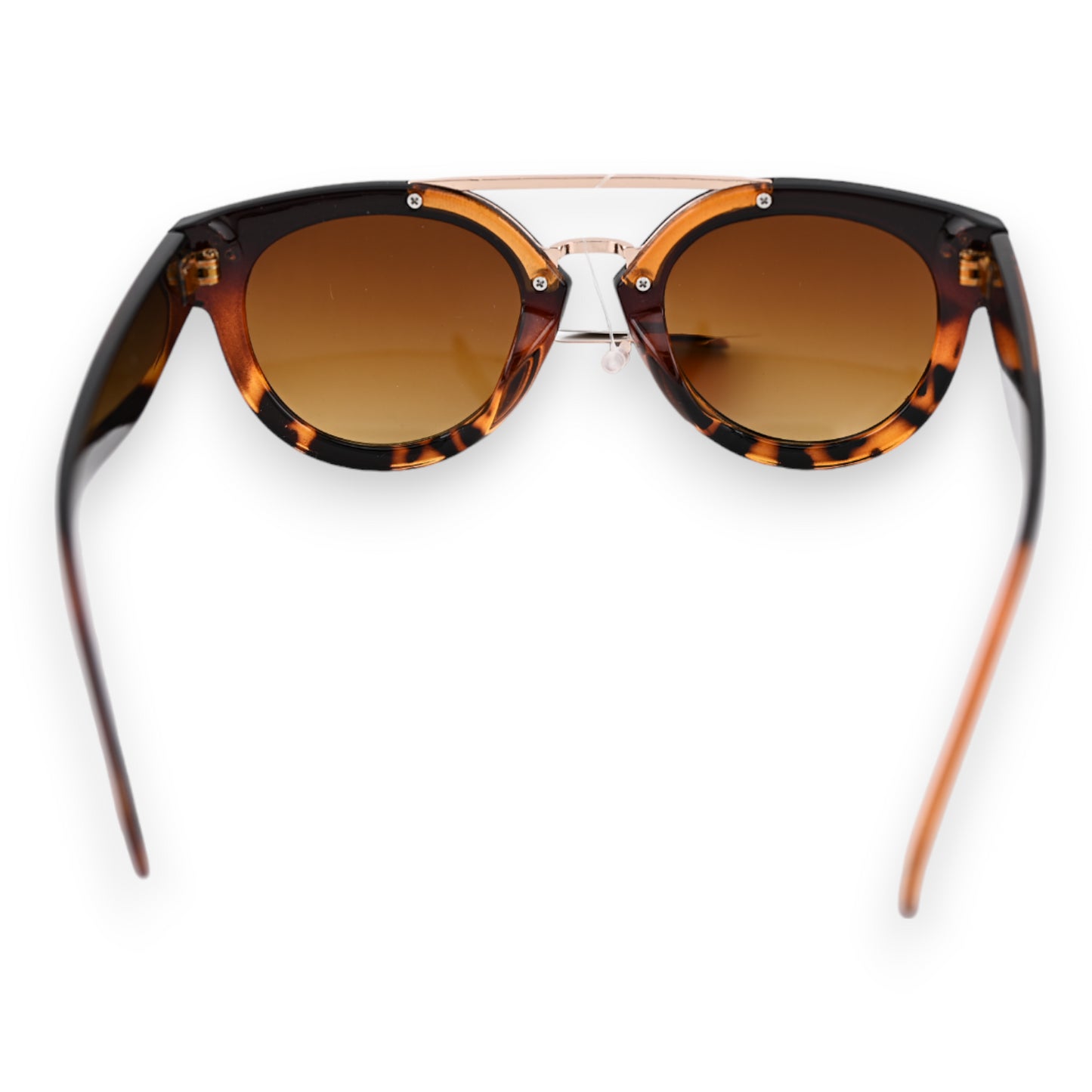 Lunettes stylées mouchetée marron translucide