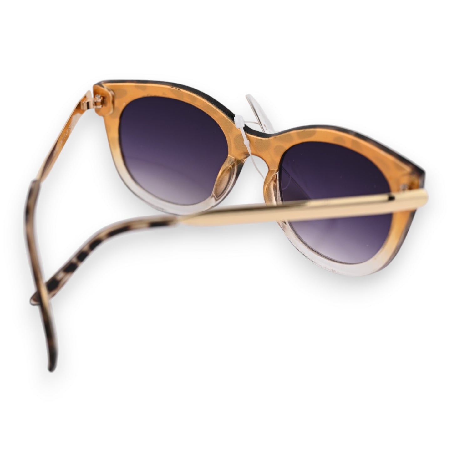 Lunettes bi couleur leopard marron beige