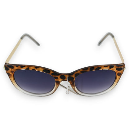 Lunettes bi couleur leopard marron beige