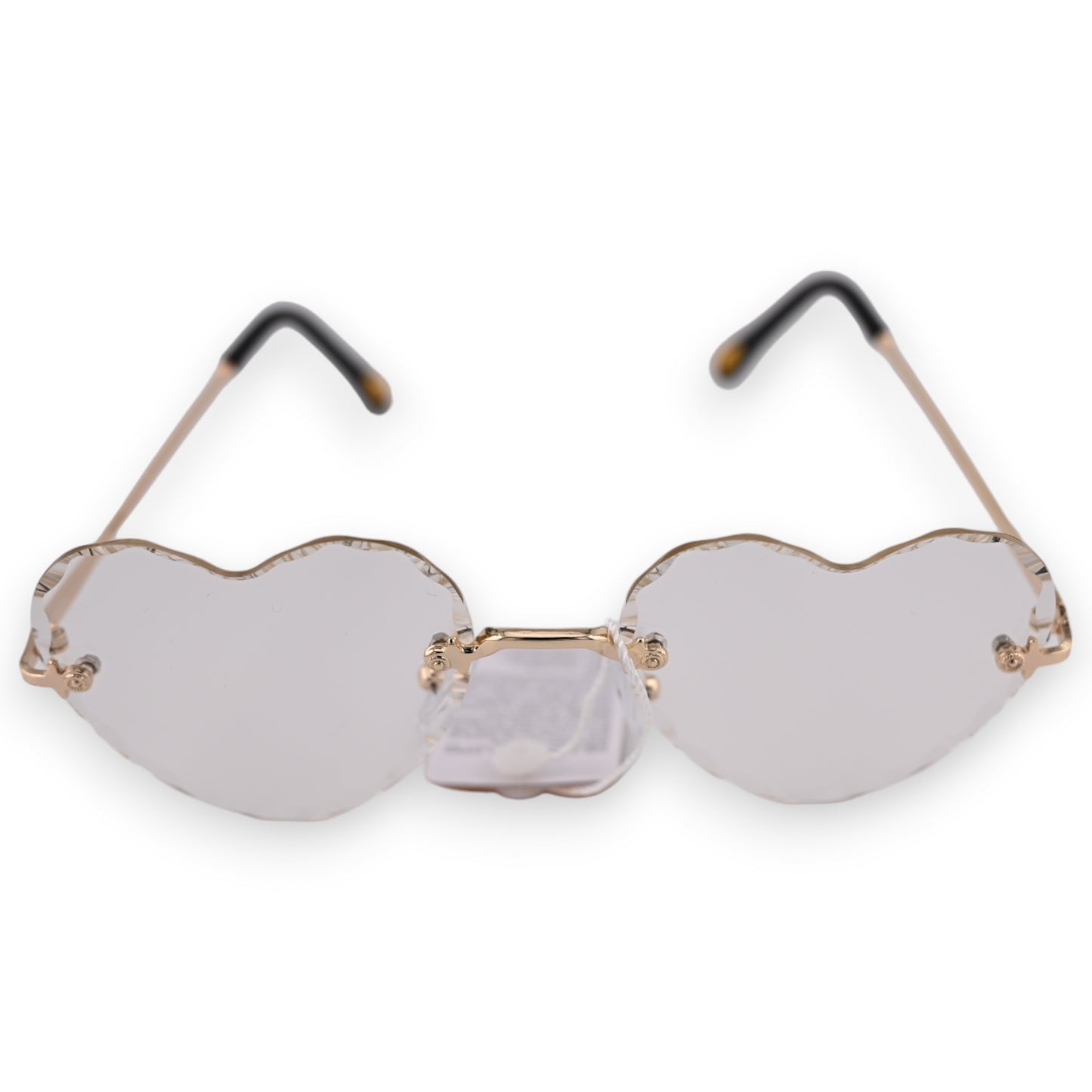 Lunettes coeur blanc transparent