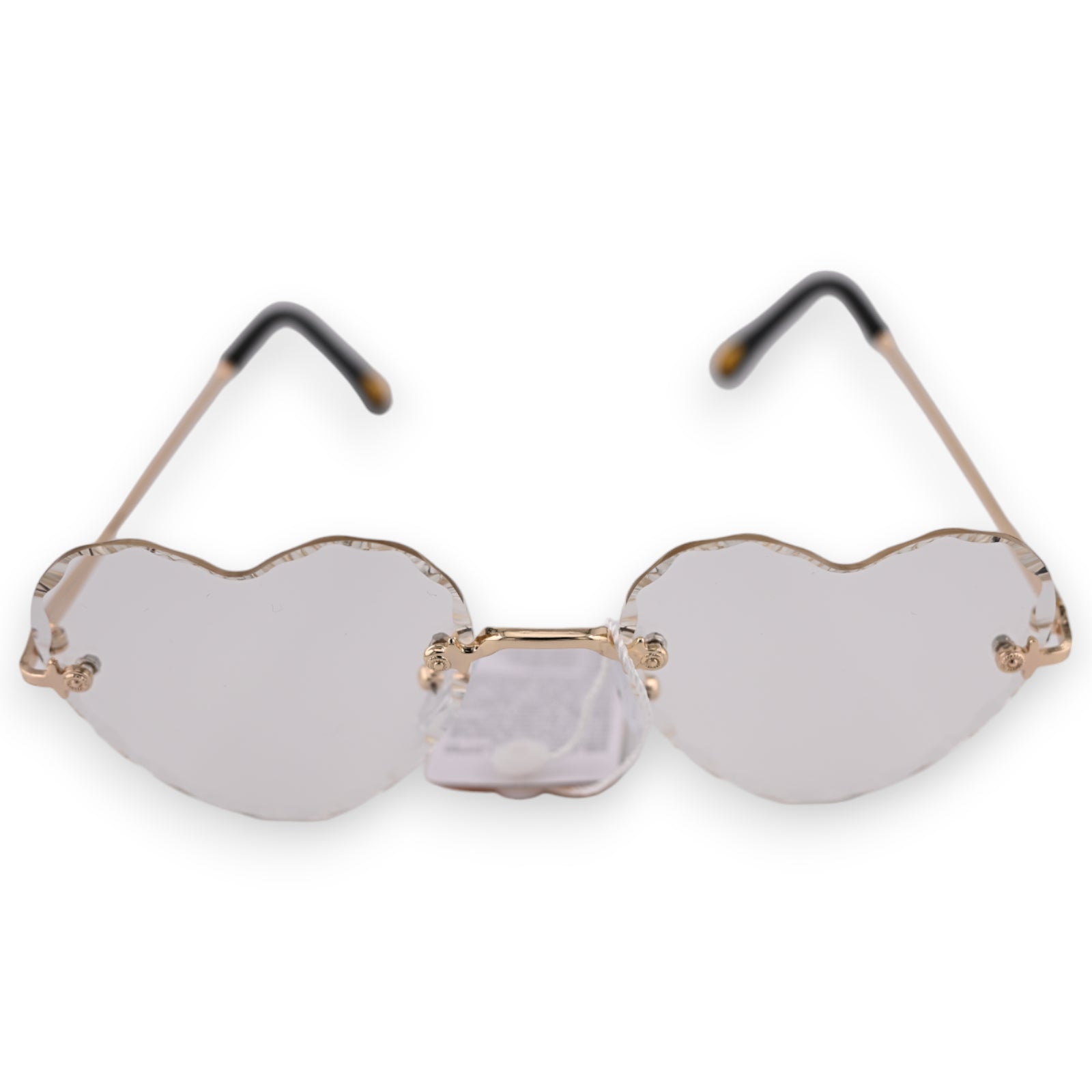 Lunettes coeur blanc transparent