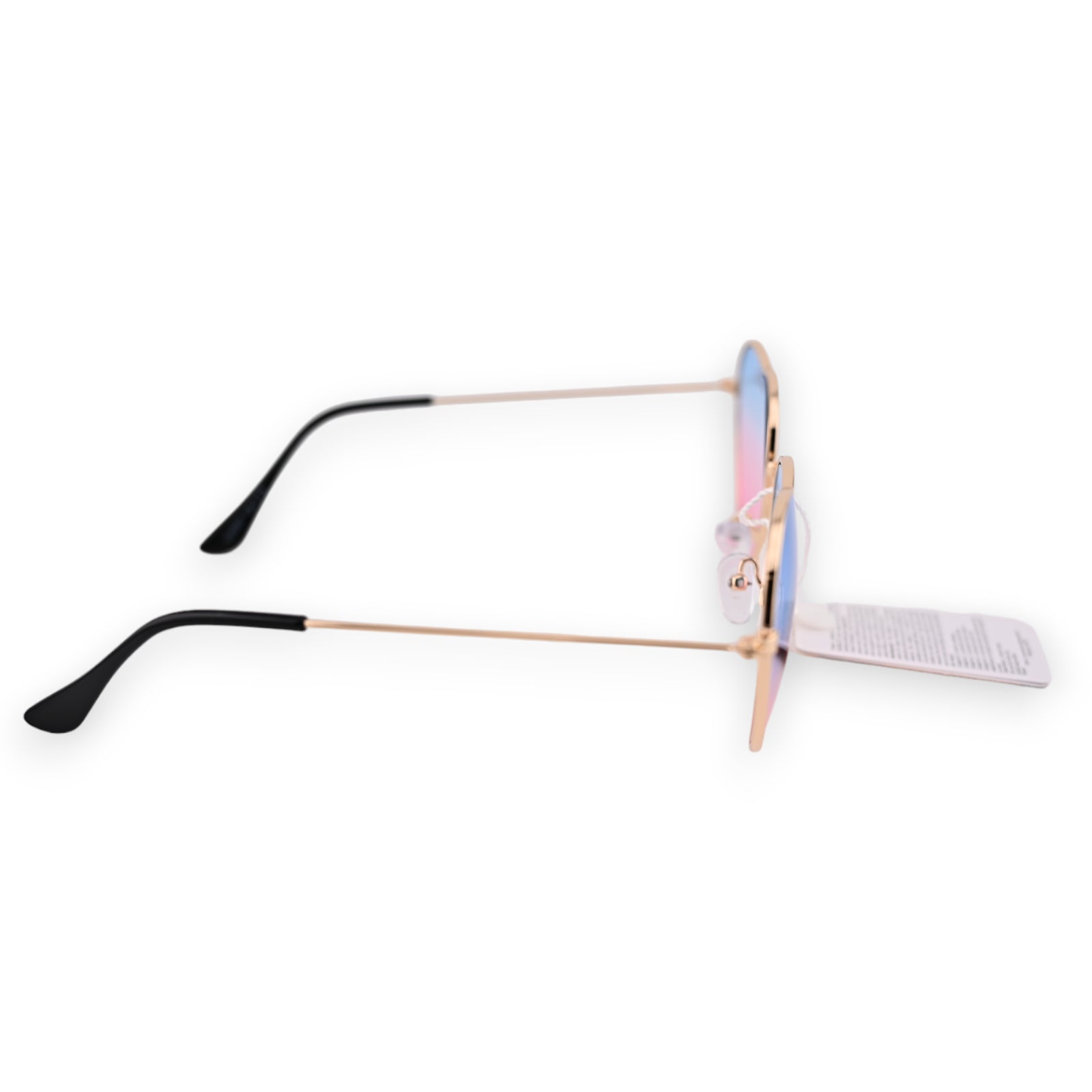 Lunettes coeur hippie bleu et rose