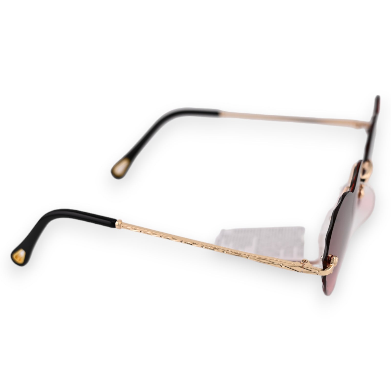 Lunettes coeur hippie nuances marron