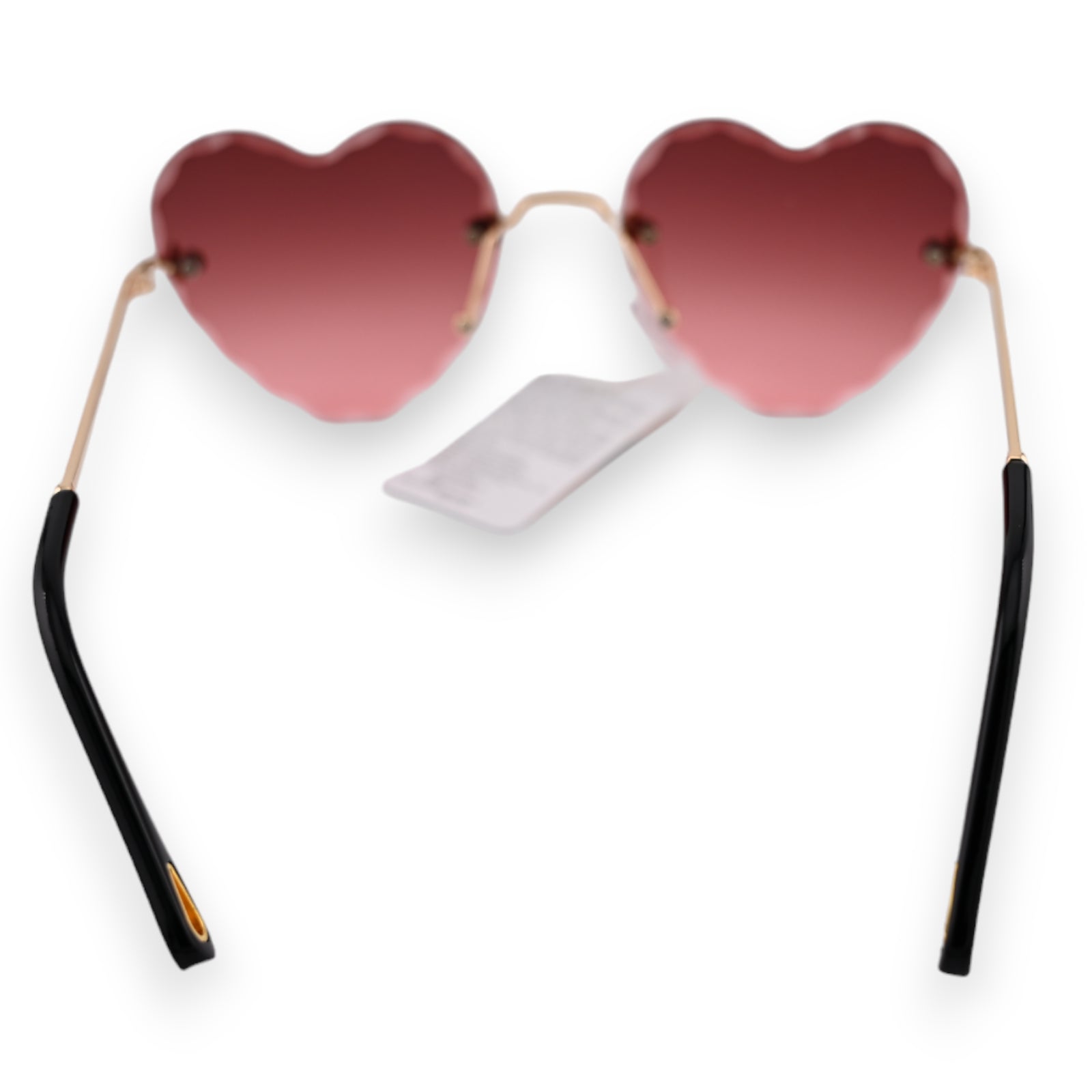Lunettes coeur hippie nuances marron