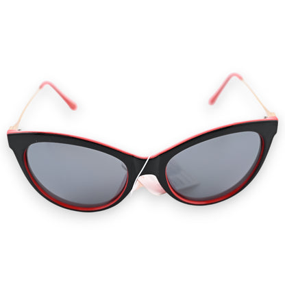 Lunettes fantaisie papillon rouge et noire