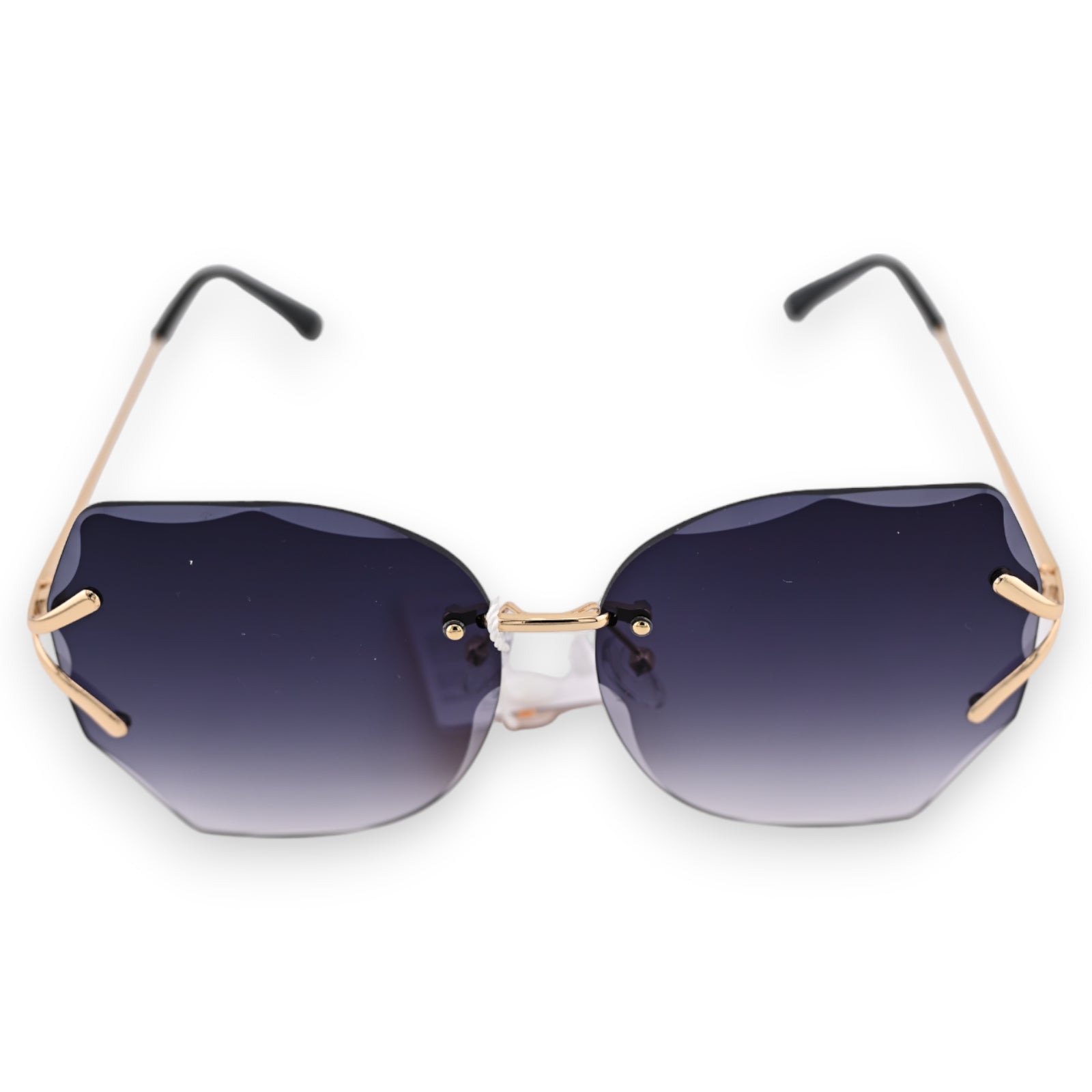 Lunettes grand carreaux teintées noires nuancées