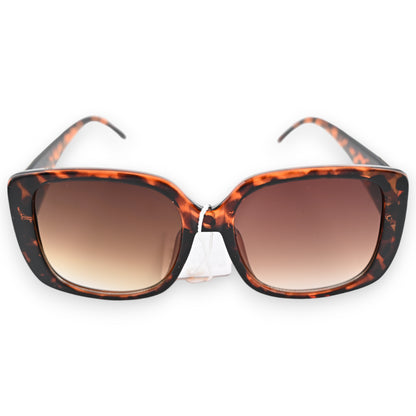 Lunettes grand modèle léopard finitions dorées