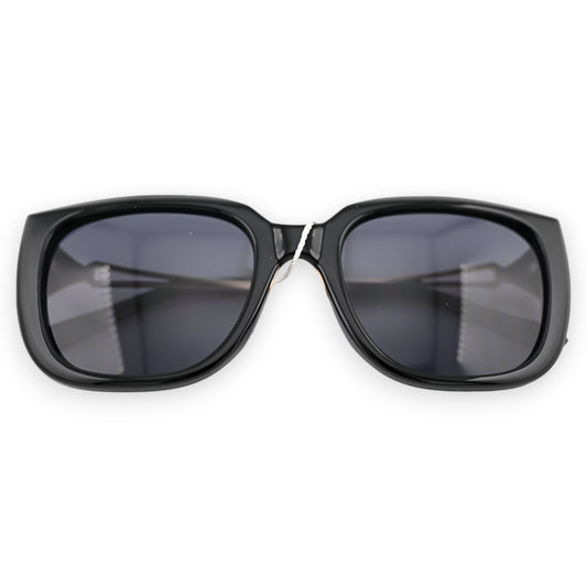 Lunettes grand modèle noire et dorée