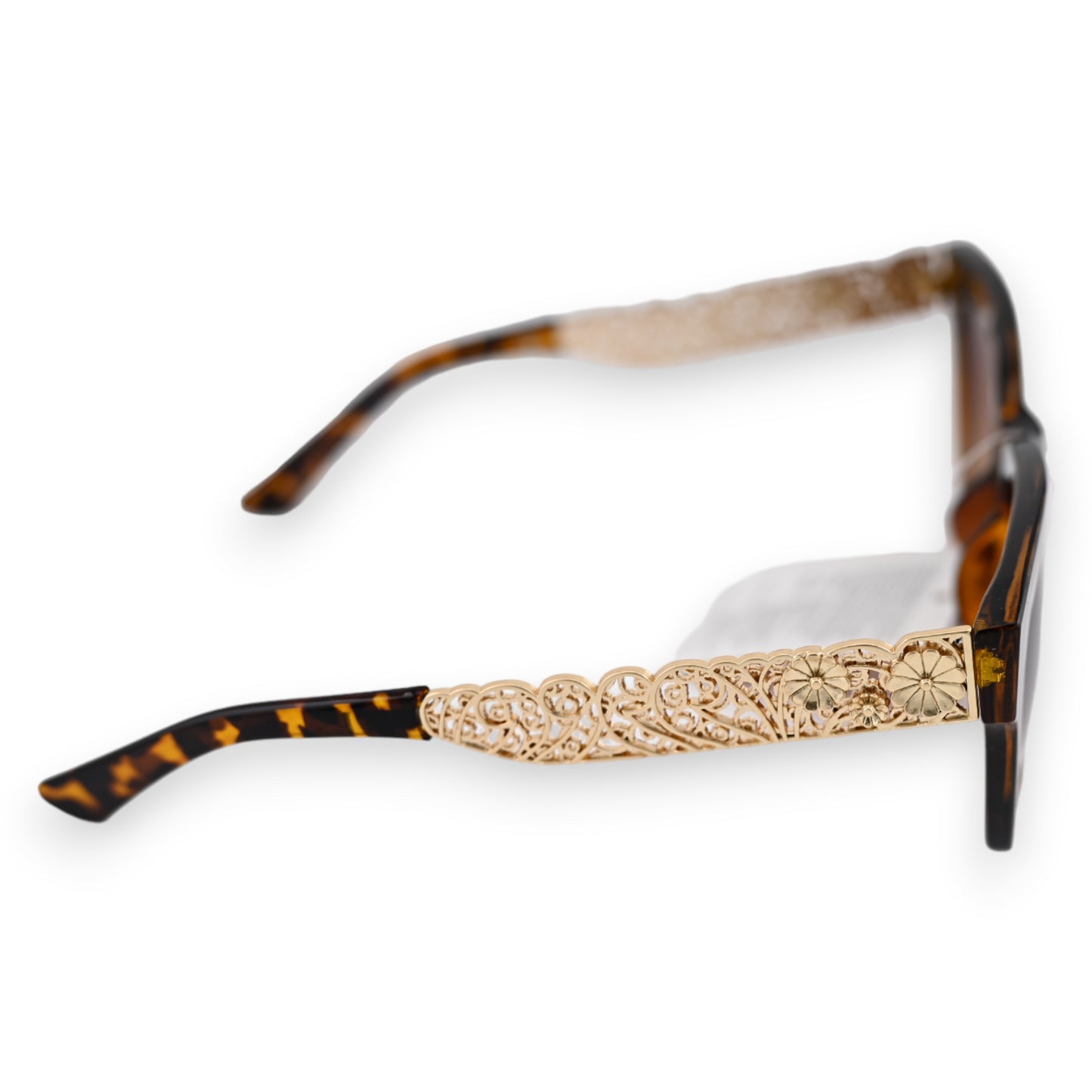 Lunettes leopard marron et dorées