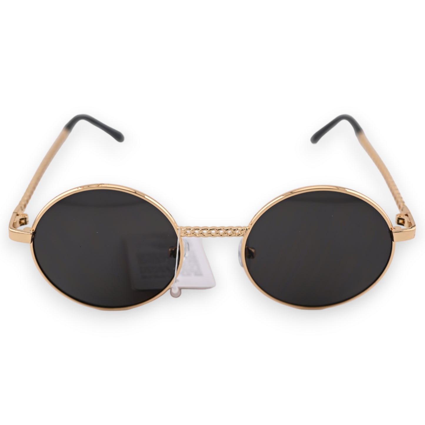 Lunettes ronde dorées et noires