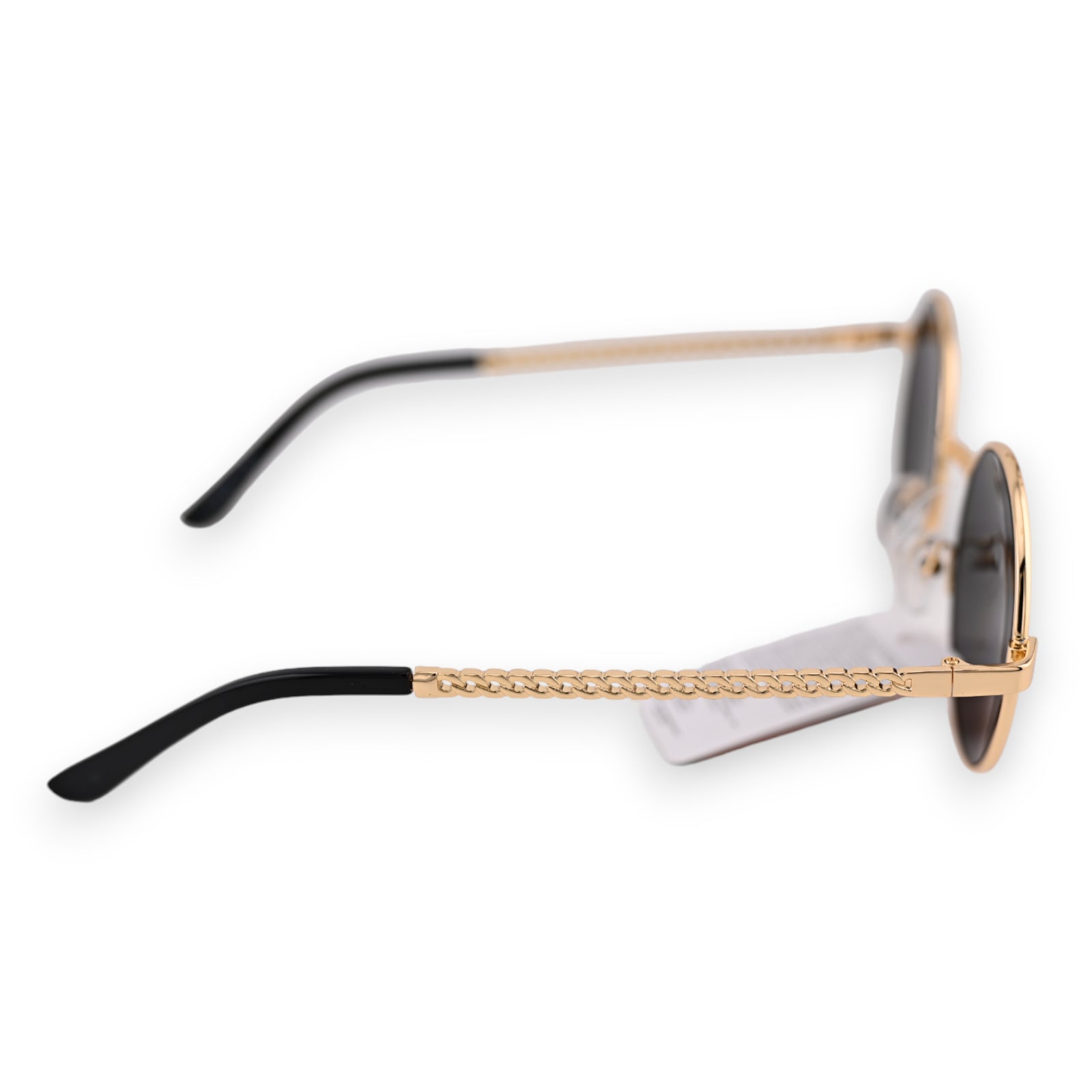 Lunettes ronde dorées et noires