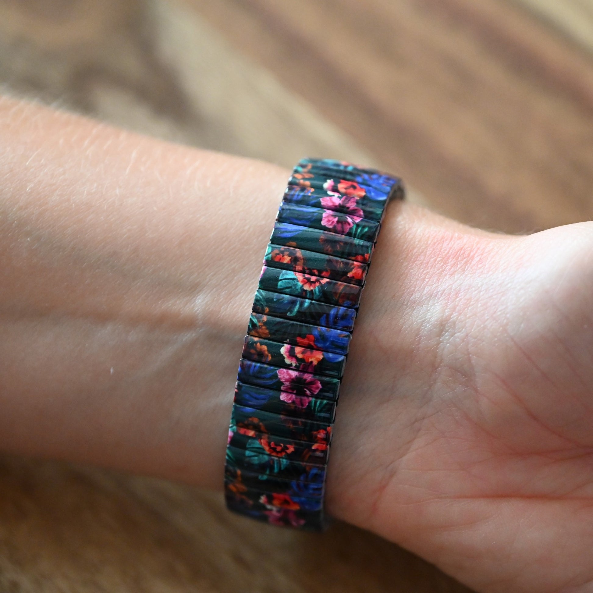 Montre Ernest imprimé fleurs tropicales