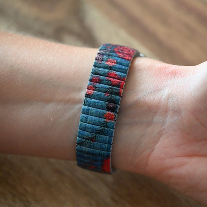 Montre Ernest imprimé floral vintage