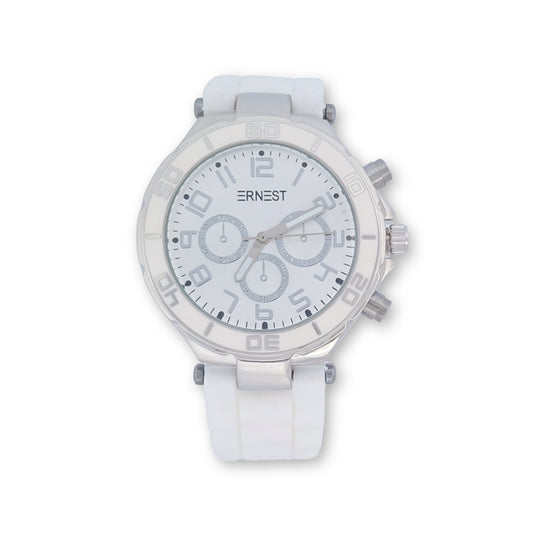 Montre femme silicone ERNEST blanche