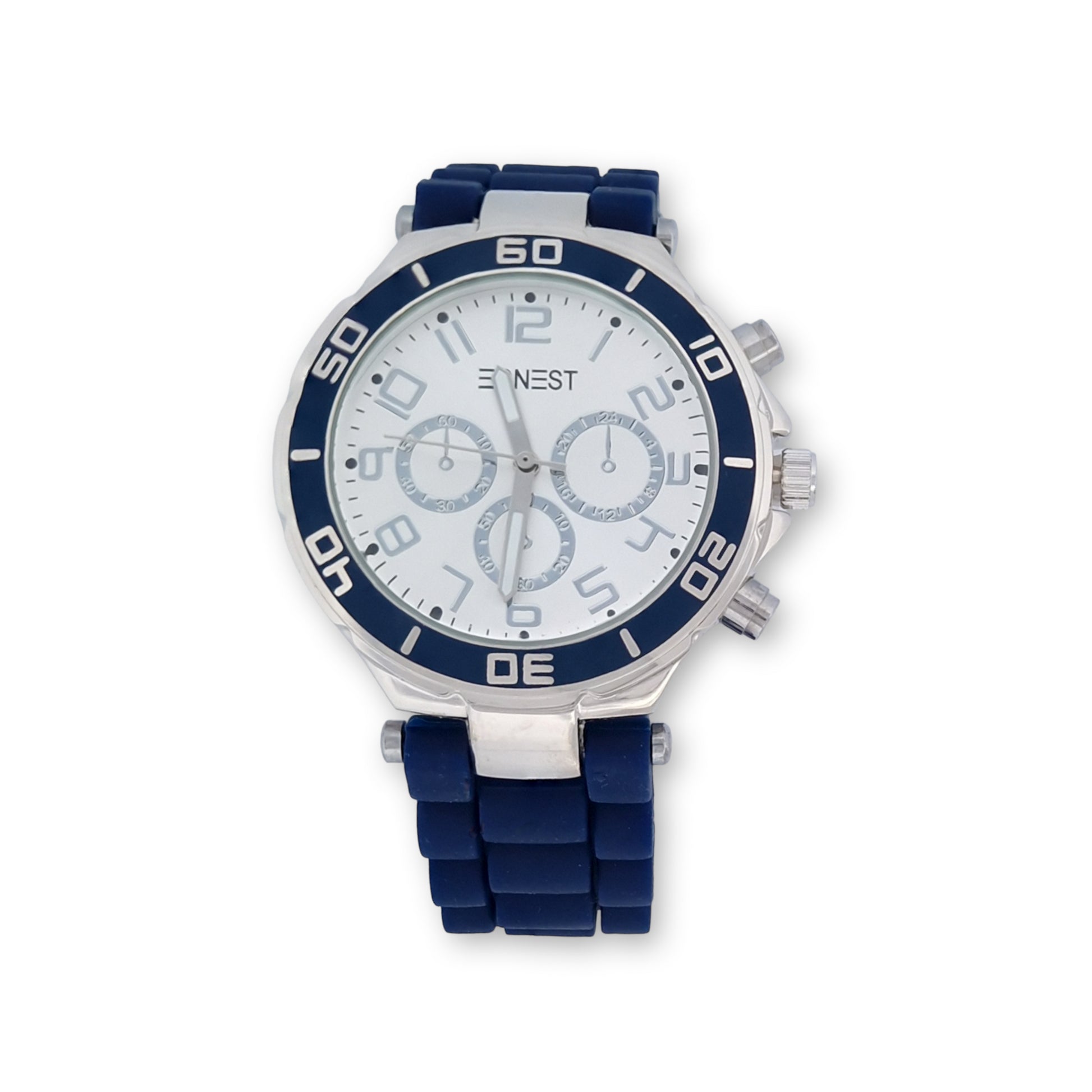 Montre Chronographe Élégance Nautique ERNEST - Édition Bleu Nuit