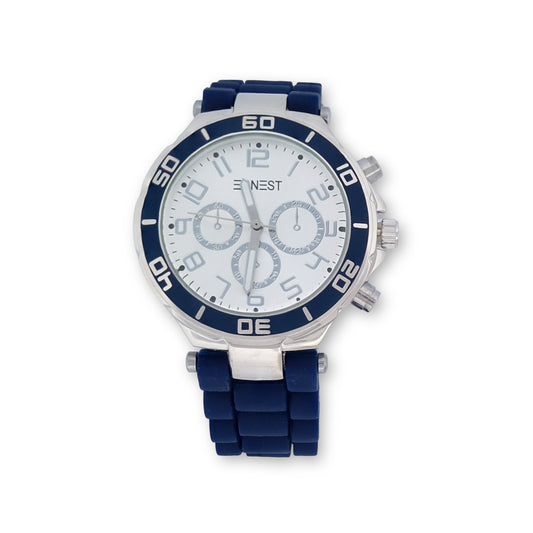 Montre Chronographe Élégance Nautique ERNEST - Édition Bleu Nuit