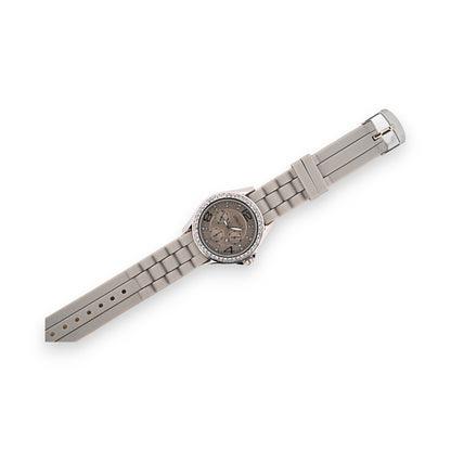 Montre silicone Ernest gris clair cadran chrono