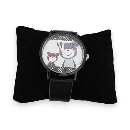 Montre Simili Cuir Famille Nounours