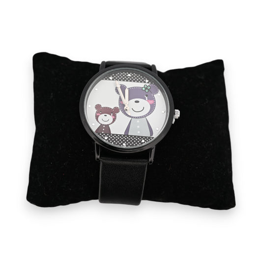 Montre Simili Cuir Famille Nounours
